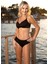 Toparlayıcı Balenli Bikini Takımı - Siyah 4