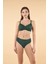 Balenli Luplu Battal Beden Bikini Takımı - Yeşil 1