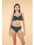 Balenli Luplu Battal Beden Bikini Takımı - Yeşil 3