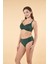 Balenli Luplu Battal Beden Bikini Takımı - Yeşil 4