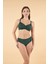 Balenli Luplu Battal Beden Bikini Takımı - Yeşil 5