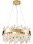 Linfred 50'lik Gold Kristal Taşlı Modern Salon Avize 1