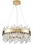 Linfred 50'lik Gold Kristal Taşlı Modern Salon Avize 2