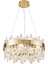 Linfred 50'lik Gold Kristal Taşlı Modern Salon Avize 3