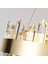 Linfred 50'lik Gold Kristal Taşlı Modern Salon Avize 4