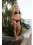 Aksesuarlı Üçgen Bikini Takımı - Lacivert 1