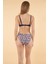 Desenli Emprime Bikini Takımı - Lacivert 2