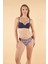 Desenli Emprime Bikini Takımı - Lacivert 4