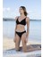 Geniş Bantlı Toparlayıcı Üçgen Bikini Takımı - Siyah 5