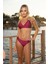 Geniş Bantlı Toparlayıcı Üçgen Bikini Takımı - Fuşya 5