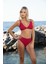 Kemerli Kruvaze Bikini Takımı - Kırmızı 2