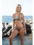 Aksesuarlı Üçgen Bikini Takımı - Haki 4