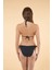 Dokulu Üçgen Ipli Bikini Takımı - Lacivert 2