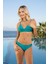 Geniş Bantlı Toparlayıcı Üçgen Bikini Takımı - Turkuaz 1