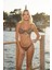 Desenli Büzgülü Balenli Bikini Takımı - Renkli 1