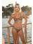 Desenli Büzgülü Balenli Bikini Takımı - Renkli 2