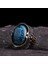 Azurit Taşlı 925 Ayar Erkek Gümüş Yüzük 5