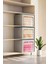 3 Adet Çelik Çerçeveli Dolap Içi Düzenleyici 48x38x28 Raf Saklama Organizer Imperteks Pencereli 1
