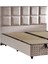 Star Başlık 90 cm Tek Kişilik Krem Keten Kumaşlı Modern Lüks Yatak Başlığı / Baza Başlığı 1
