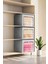 5 Adet Seryat Pencereli Çok Amaçlı Organizer Medium Telli Hurç 40 x 50 x 30 cm Kazak ve Battaniye Hurcu 1