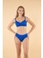 Balenli Luplu Battal Beden Bikini Takımı - Mavi 3