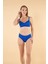 Balenli Luplu Battal Beden Bikini Takımı - Mavi 5