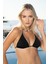 Kroşetalı Üçgen Bikini Takımı - Siyah 3