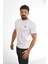 Beyaz Mini Logolu Erkek Tshirt 1