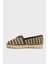 Jolandon Logolu Hasır Espadril FLJDNNFAB14 Bayan Espadril Fljdnn FAB14 Black 3