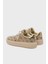 Denesa 4g Logolu Kalın Taban Sneaker Ayakkabı FLJD13FAM12 Bayan Ayakkabı FLJD13 FAM12 Gold 3