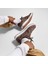 As-1 Pro Unisex Kahverengi Deri Sneaker 5