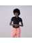 Slim Button-Up Kadın Siyah T-Shirt 5