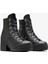 Chuck 70 De Luxe Heel Unisex Siyah Deri Platform Sneaker 2