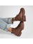 Chuck Taylor All Star Lugged Heel Kadın Kahverengi Deri Platform Sneaker 4