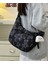 Ayı Desenli Naylon Crossbody Çanta Sokak Trendi Minimalist Hilal Çanta (Yurt Dışından) 3