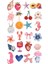 Pink Vintage Retro Sticker, Çıkartma, Ajanda, Günlük, Planlayıcı, Bullet Journal , Scrapbook 1