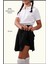 Siyah Yüksek Bel Şortlu Etek Skirt With Shorts 1101 4