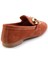 Kiremit Süet Deri Kadın Loafer Ayakkabı K01763771002 3