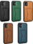 Apple iPhone 11 Kılıf Kartlıklı Standlı ​pu Deri Zore Memo Kapak-Koyu MOR-8680436652480-NOİR85143 2