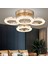 Oylum 4'lü Gold 24 Watt Kristalli Koridor Salon LED Plafonyer Avize 1