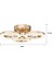 Oylum 3'lü Gold 24 Watt Kristalli Koridor Salon LED Plafonyer Avize 5