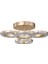 Oylum 4'lü Gold 24 Watt Kristalli Koridor Salon LED Plafonyer Avize 2