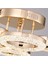 Oylum 4'lü Gold 24 Watt Kristalli Koridor Salon LED Plafonyer Avize 5