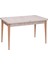 Norte Traverten Boyalı Mdf Mutfak Masa Takımı 80 x 130 2