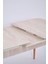 Norte Traverten Boyalı Mdf Mutfak Masa Takımı 80 x 130 5