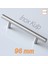 Pürüzsüz Inox Metal Kulp (96 mm - 9.6 cm) Mobilya Mutfak Çekmece Dolap Dolabı Kulbu Kulpu Kulpları 1