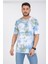 Erkek %100 Pamuk Bisiklet Yaka T-Shirt - Tie Dye Desenli, Günlük Kullanım Için Ideal 1