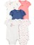 Layette Kız Bebek Kısa Kollu Body 5'li Paket 1
