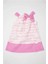 Kız Çocuk Pembe Kurdele Detaylı Askılı Yazlık Elbise 4
