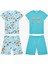 Pamuklu Erkek Çocuk Sleepysaurus 2li Çok Renkli Pijama Takımı 1